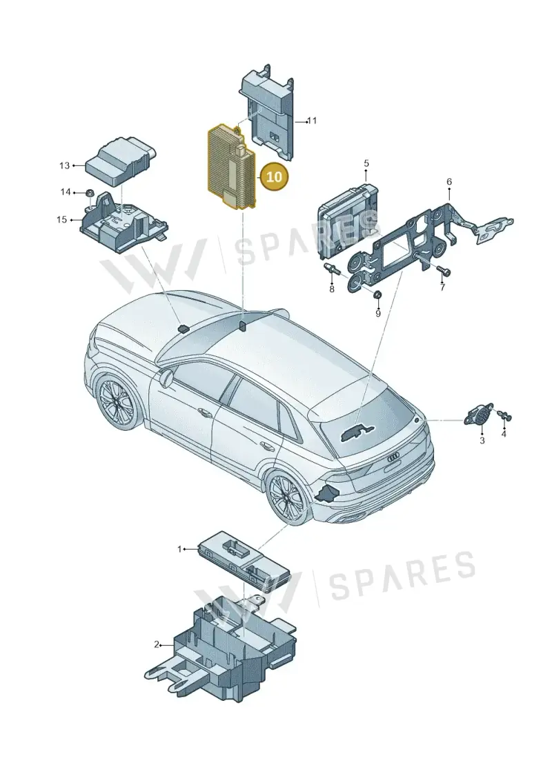 4M0907133 — Audi Q7 (2015-2025) diagram 429959040, position 10