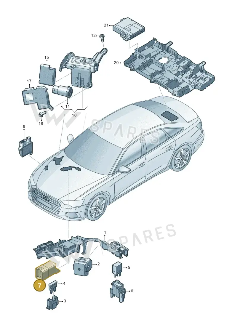 4M0907282E — Audi A6 2.0 (2018-) diagram 430937200, position 7