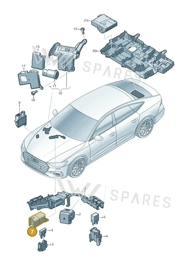 4M0907282E — Audi A7 Sportback (2018-) diagram 435937200, position 7