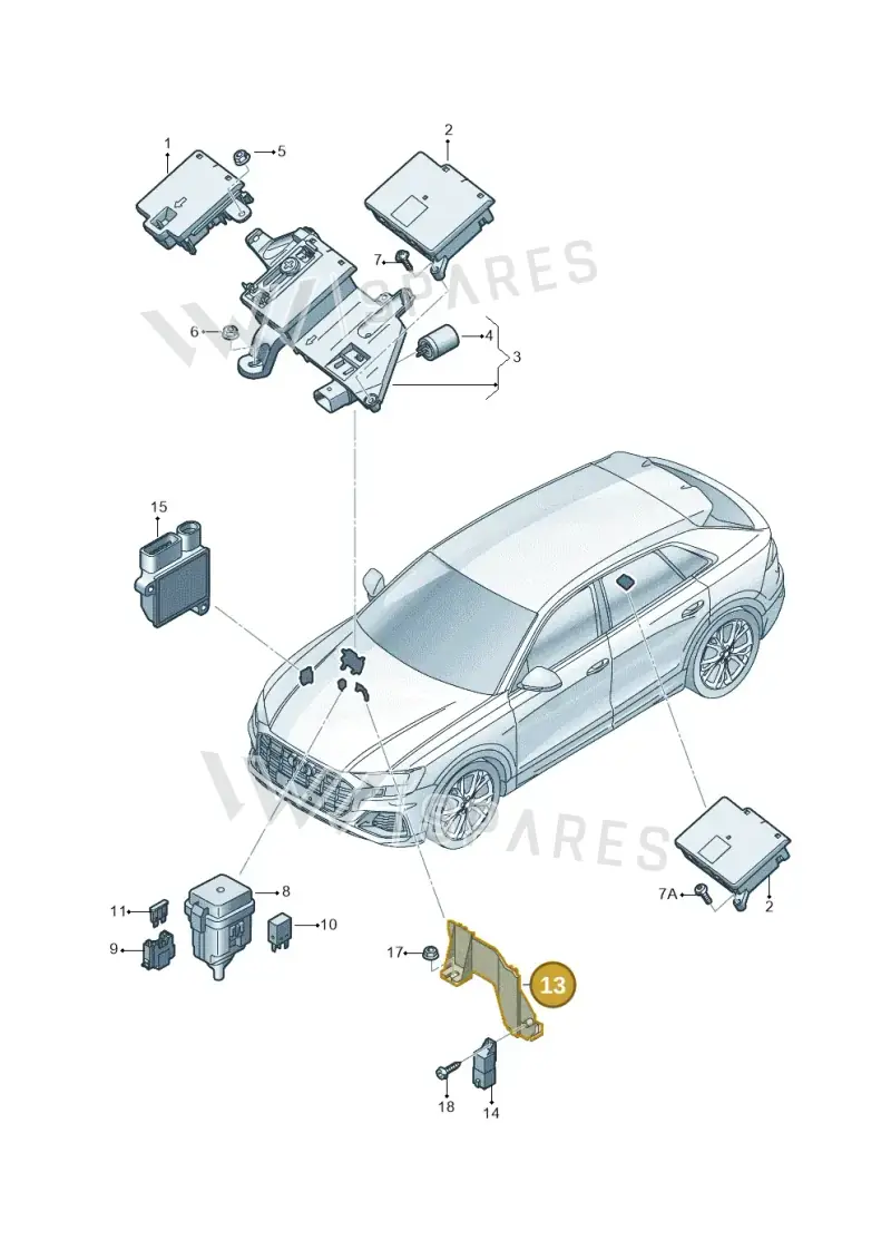 4M0907285A — Audi RS Q8 Quattro (2019-) diagram 429937020, position 13
