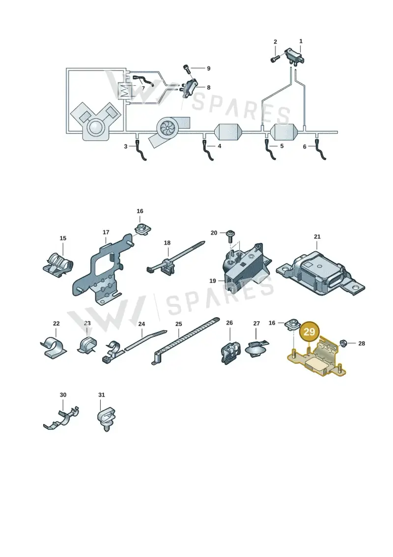 4M0907298K — Audi Q7 (2015-2025) diagram 859906009, position 29