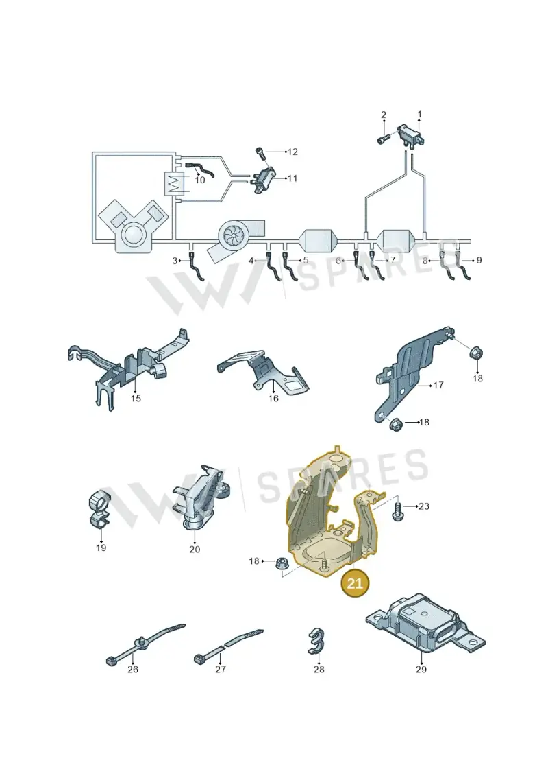 4M0907298L — Audi Q8 (2018-2025) diagram 429906100, position 21