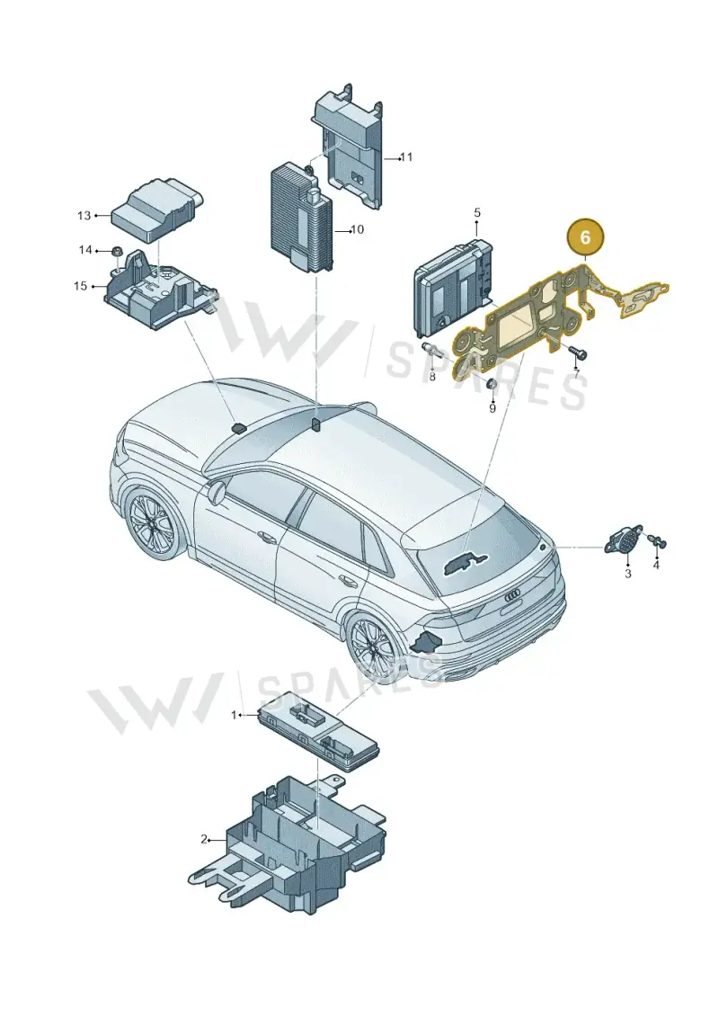 4M0907349F — Audi Q7 (2015-2025) diagram 429959040, position 6