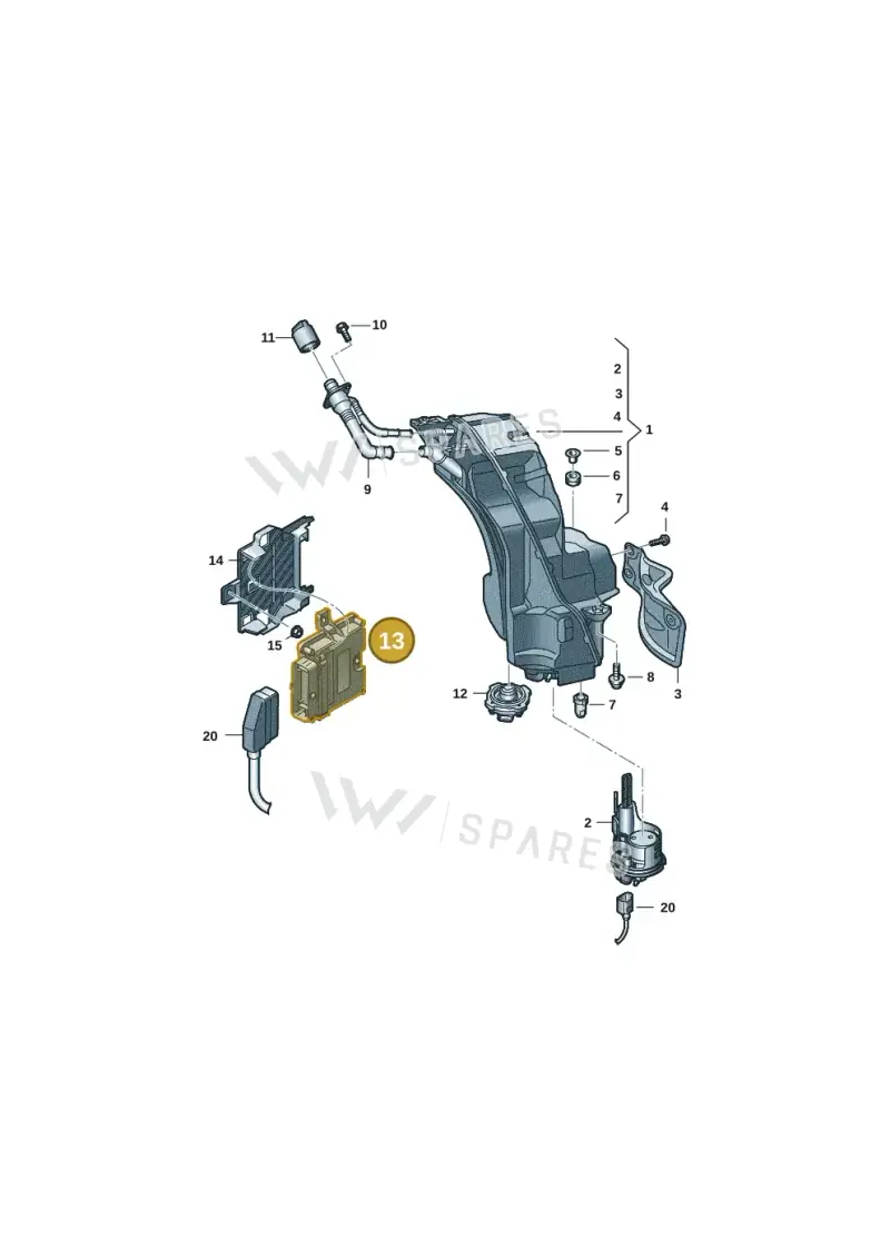 4M0907355G — Audi Q8 (2018-2025) diagram 859201400, position 13