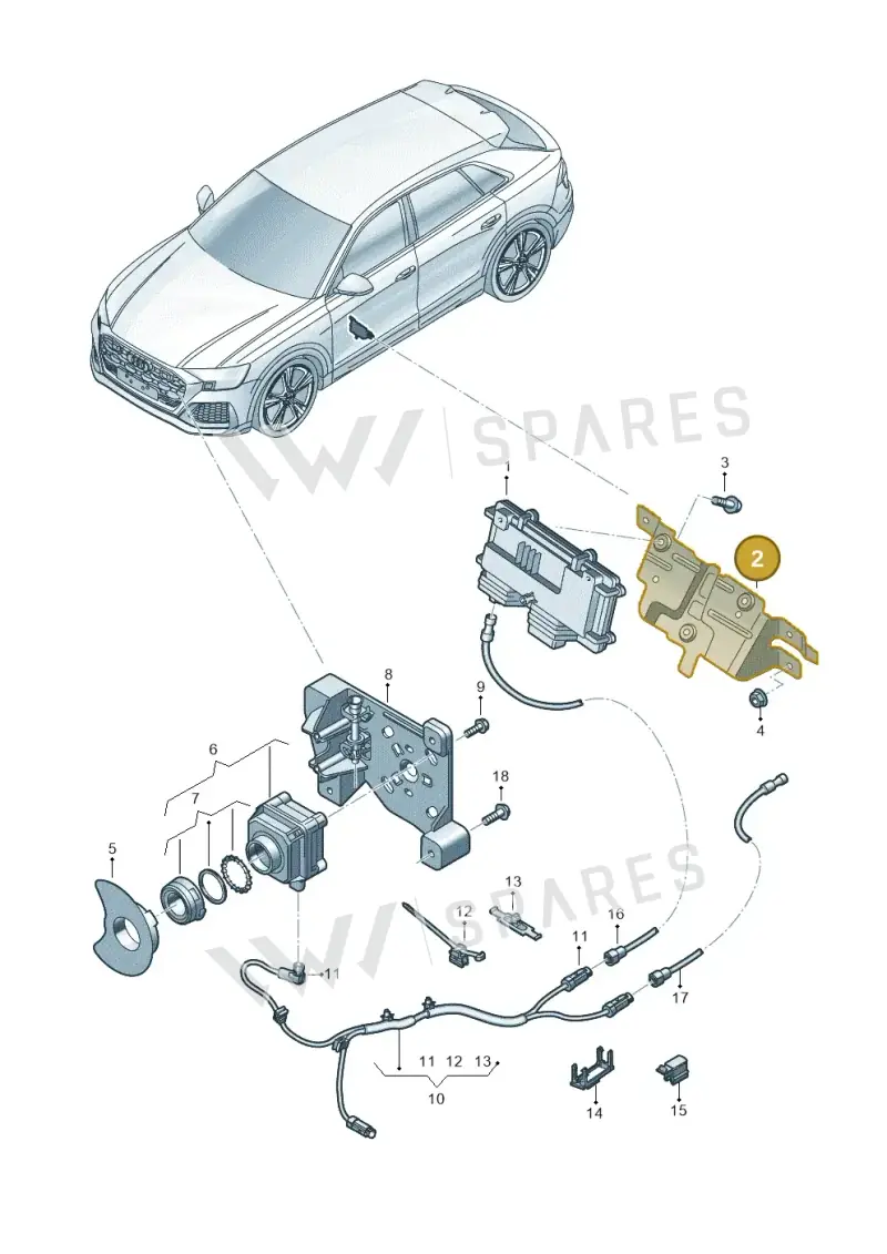 4M0907390A — Audi RS Q8 Quattro (2019-) diagram 595907240, position 2