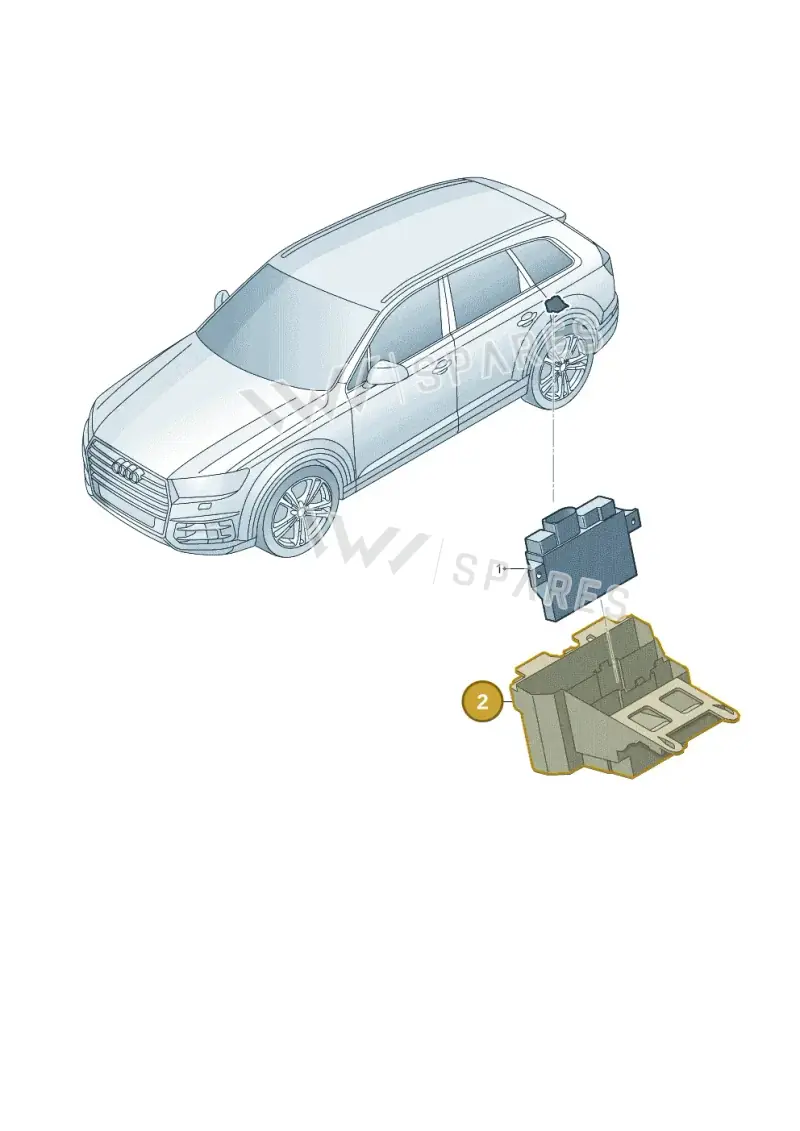 4M0907392 — Audi Q7 qu. 3.0 TDI (2015-2019) diagram 859906100, position 2