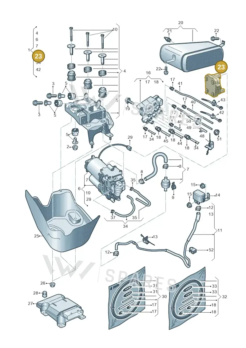 4M0907778 — Audi RS Q8 Quattro (2019-) diagram 859616350, position 23