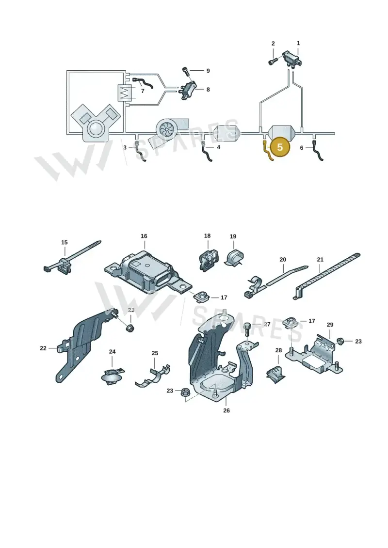 4M0907807BE — Audi Q8 (2018-2025) diagram 429906009, position 5