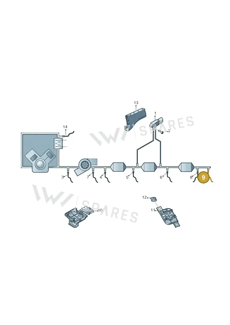 4M0907807BG — Volkswagen Touareg (2017-2025) diagram 780906150, position 9