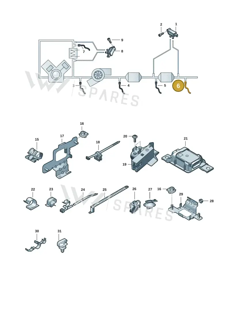 4M0907807BG — Audi Q7 (2015-2025) diagram 859906009, position 6