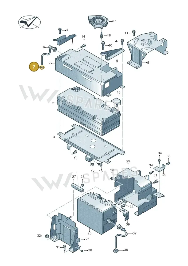 4M0915143 — Audi Q7 qu. 3.0 TDI (2015-2019) diagram 859915050, position 7