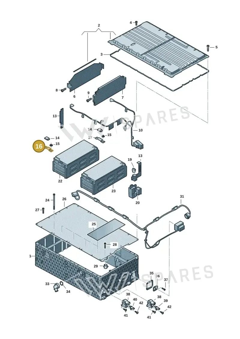 4M0915161 — Audi Q8 Quattro 3,0 (2018-) diagram 896915055, position 16