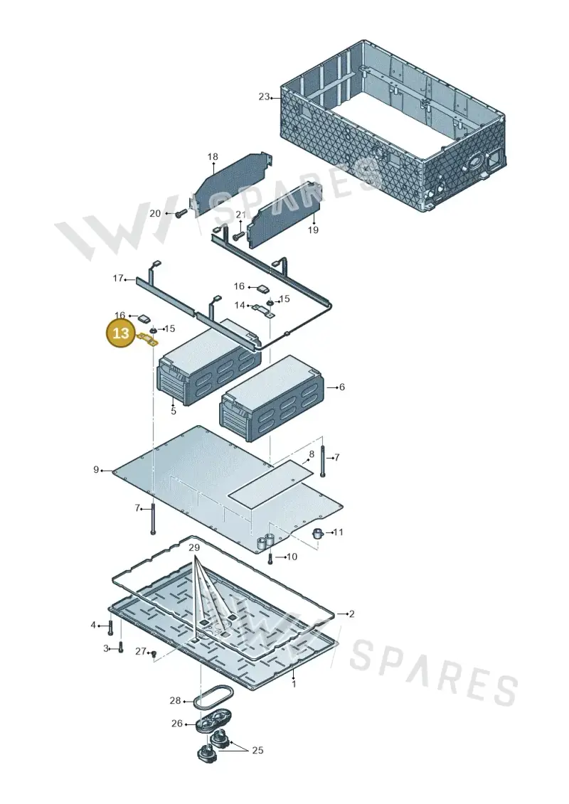 4M0915161 — Audi Q8 Quattro 3,0 (2018-) diagram 859915082, position 13