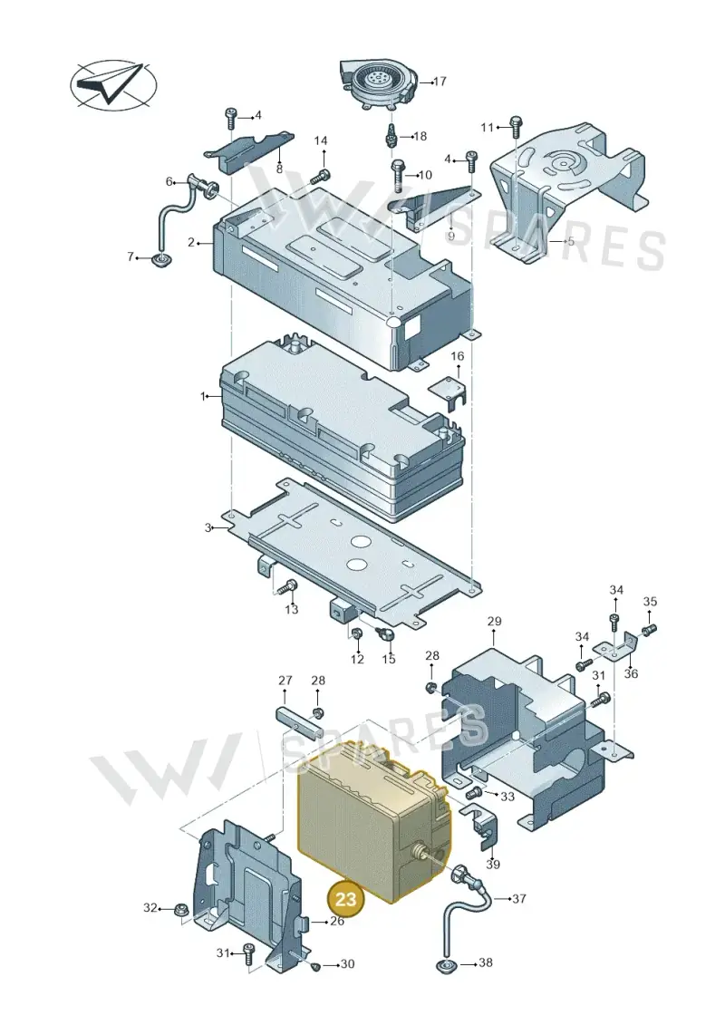 4M0915169H — Audi Q7 qu. 3.0 TDI (2015-2019) diagram 859915050, position 23