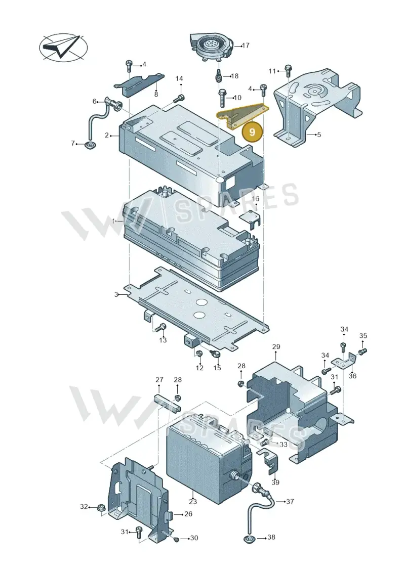 4M0915351A — Audi Q7 (2015-2025) diagram 859915050, position 9