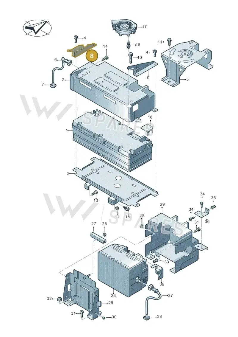 4M0915351 — Audi Q7 (2015-2025) diagram 859915050, position 8