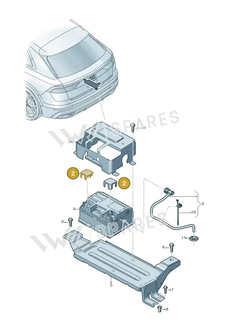 4M0915426 — Audi Q8 Quattro 3,0 (2018-) diagram 429915010, position 2