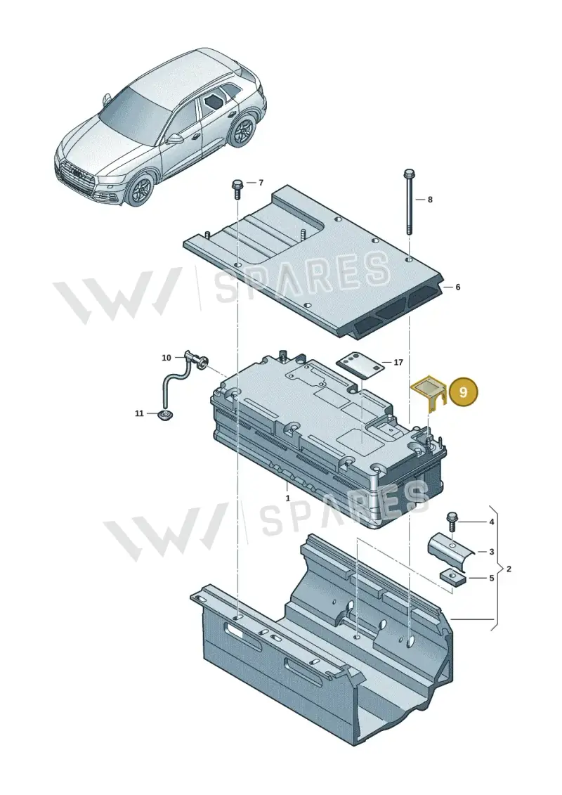 4M0915429A — Audi Q5 (2016-2020) diagram 896915005, position 9