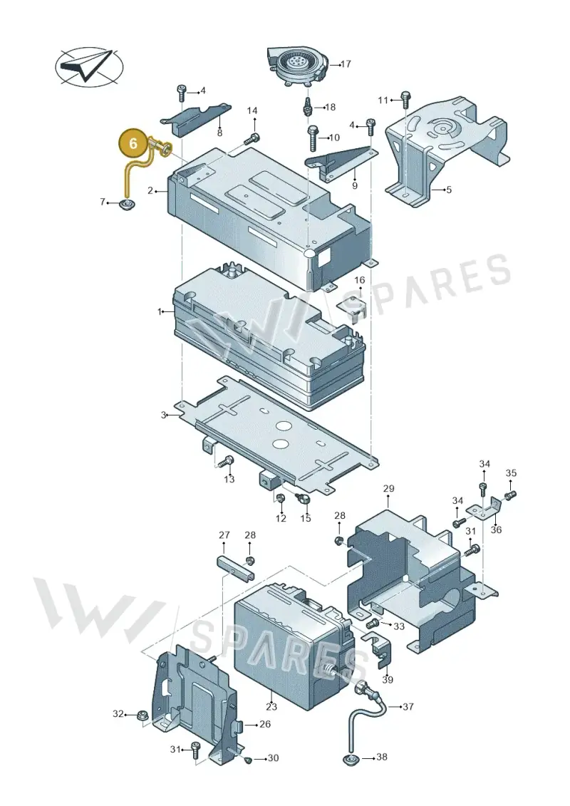 4M0915501A — Audi Q7 (2015-2025) diagram 859915050, position 6