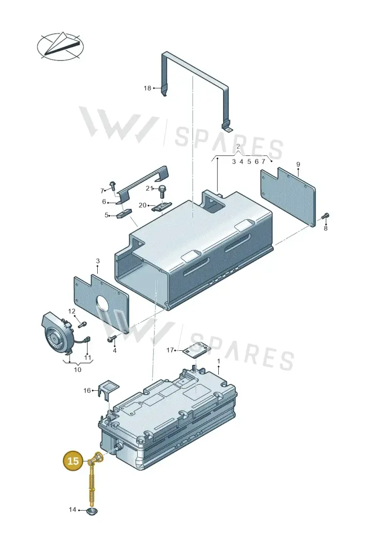 4M0915501A — Audi Q3 (2018-2025) diagram 597915050, position 15