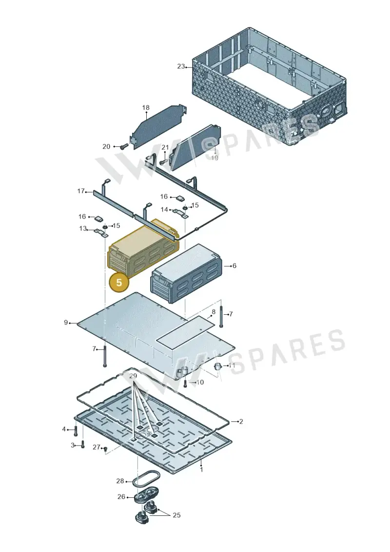 4M0915591N — Audi Q8 Quattro 3,0 (2018-) diagram 859915082, position 5