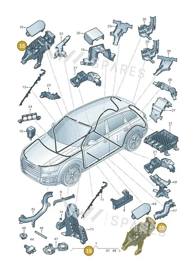 4M0937545 — Audi Q7 (2015-2025) diagram 859971080, position 15
