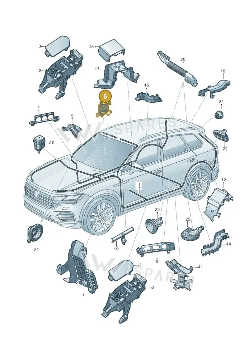 4M0937545F — Volkswagen Touareg (2017-2025) diagram 439971082, position 6