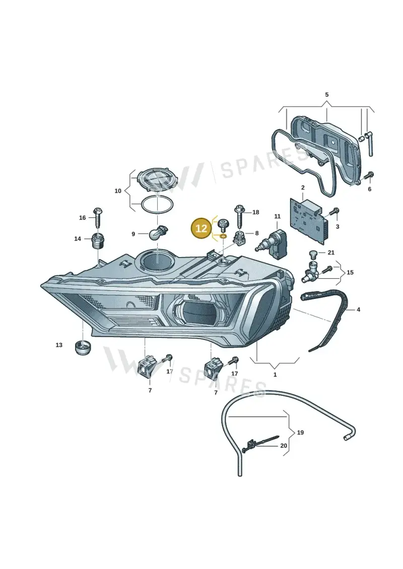 4M0941141 — Audi Q7 (2015-2025) diagram 859941002, position 12