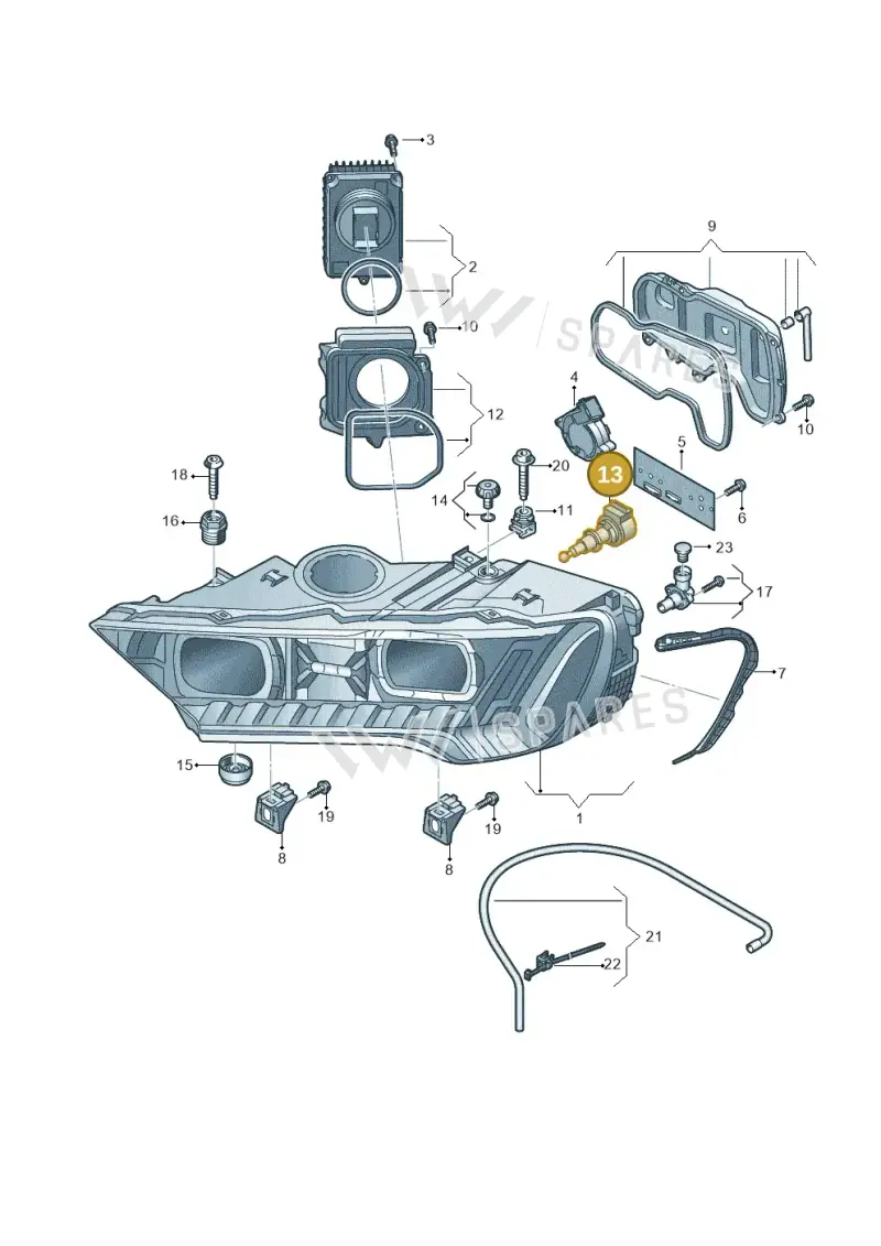 4M0941295 — Audi Q7 qu. 3.0 TDI (2015-2019) diagram 859941012, position 13