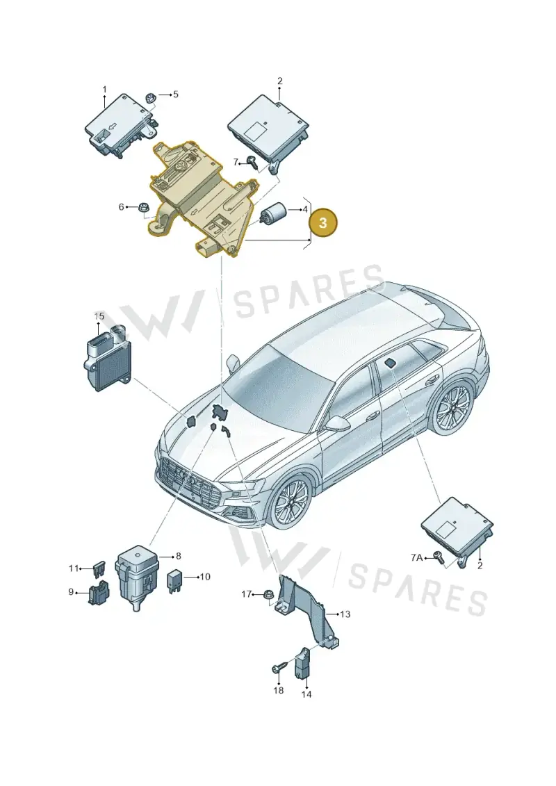 4M0941823D — Audi Q8 (2018-2025) diagram 429937020, position 3
