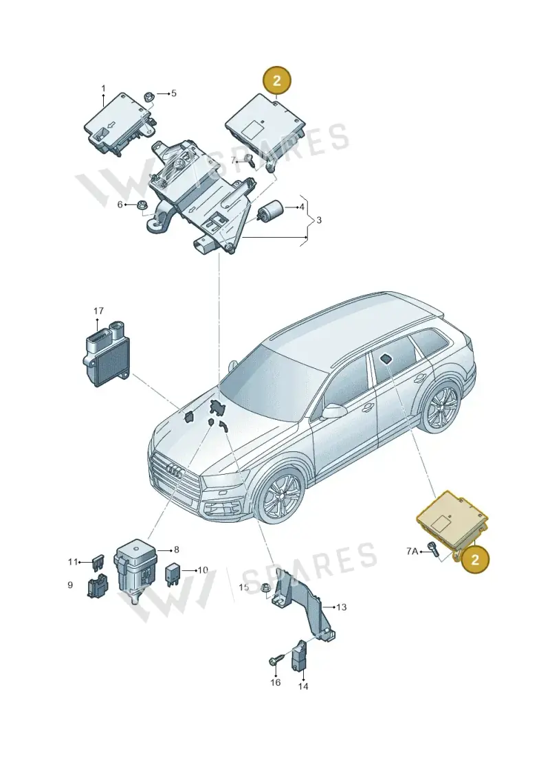 4M0941828G — Audi Q7 (2015-2025) diagram 859937200, position 2