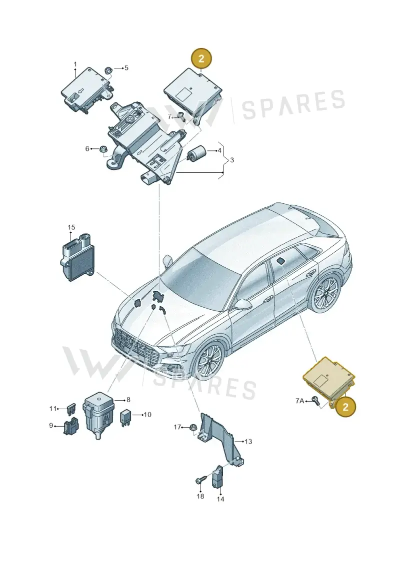 4M0941828H — Audi RS Q8 Quattro (2019-) diagram 429937020, position 2