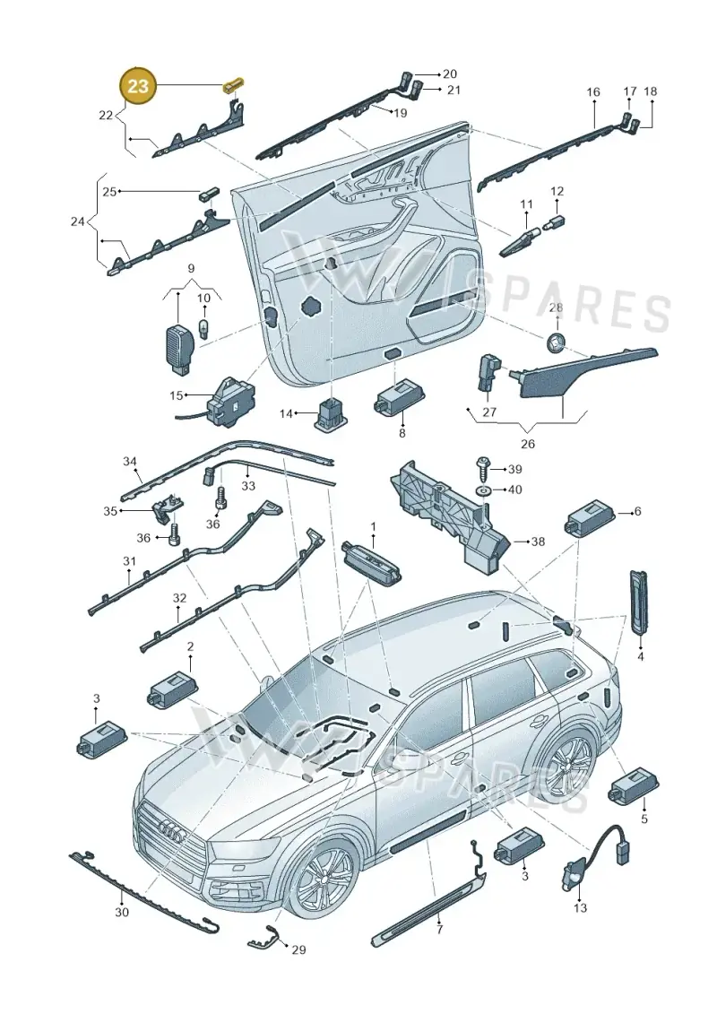 4M0947355A — Audi Q7 (2015-2025) diagram 859947100, position 23
