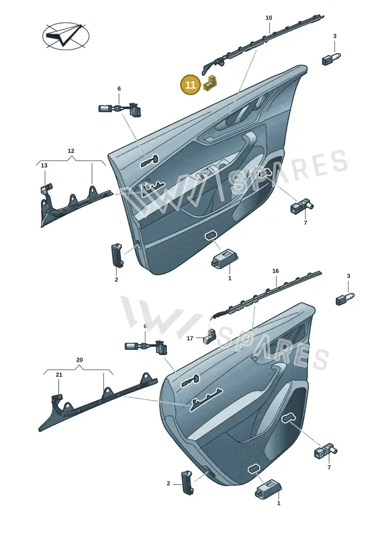 4M0947356E — Audi RS Q8 Quattro (2019-) diagram 429947014, position 11