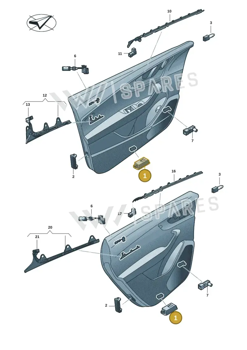 4M0947416C — Audi Q8 (2018-2025) diagram 429947014, position 1