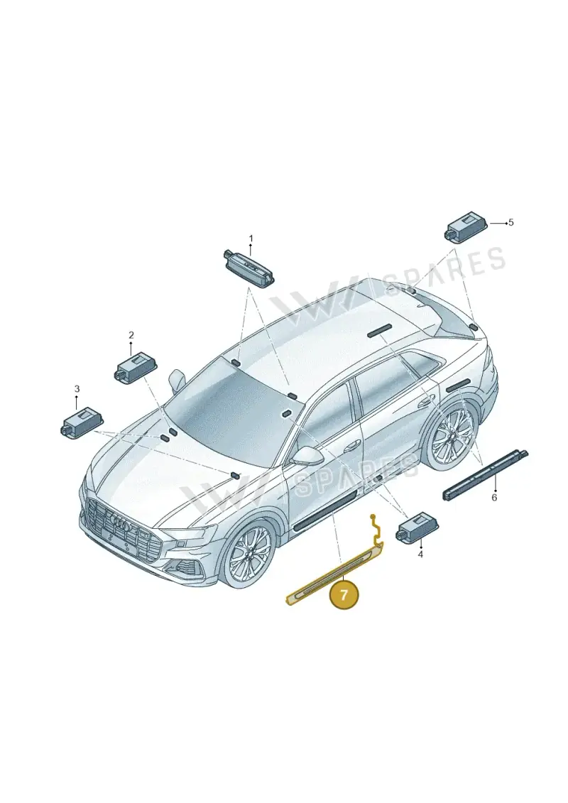 4M0947417 — Audi RS Q8 (2019-2025) diagram 429947100, position 7