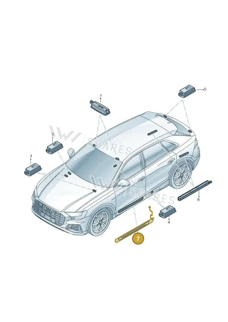 4M0947418 — Audi RS Q8 (2019-2025) diagram 429947100, position 7