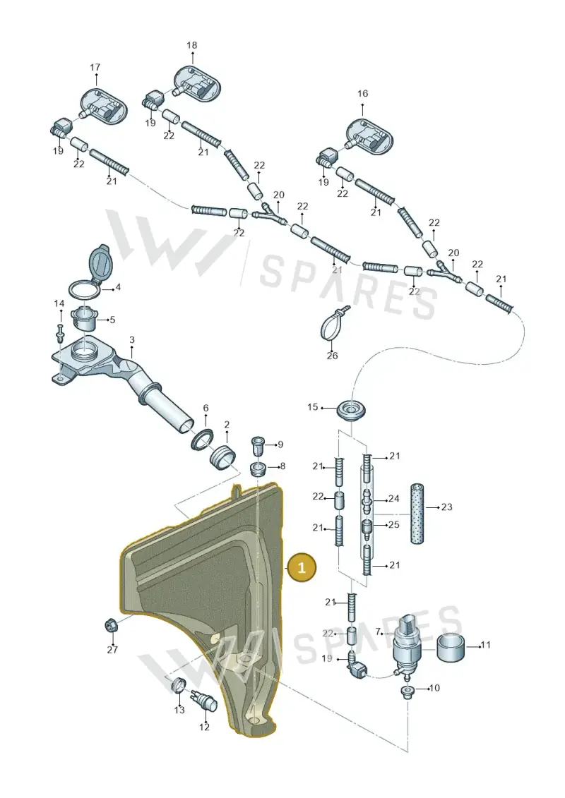 4M0955452C — Audi Q7 qu. 3.0 TDI (2015-2019) diagram 859955100, position 1