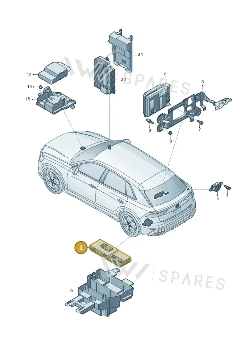 4M0959107B — Audi Q8 (2018-2025) diagram 429959040, position 1