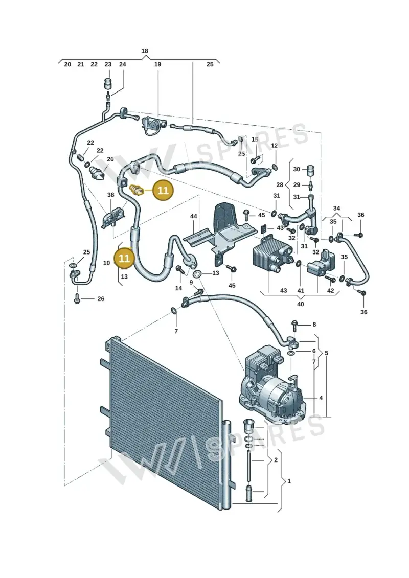 4M0959603F — Audi Q5 e-tron (2021-) diagram 12d260400, position 11