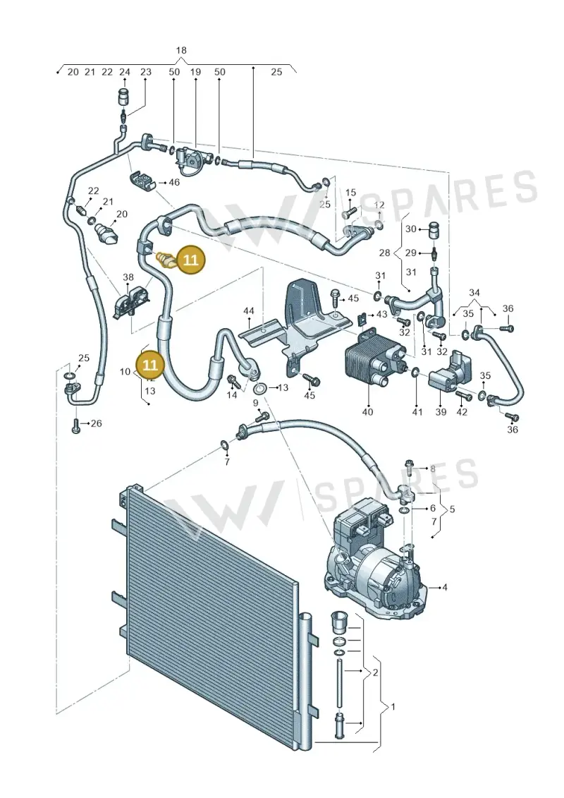 4M0959603J — Audi Q4 Sportback (2021-2022) diagram 89a260700, position 11