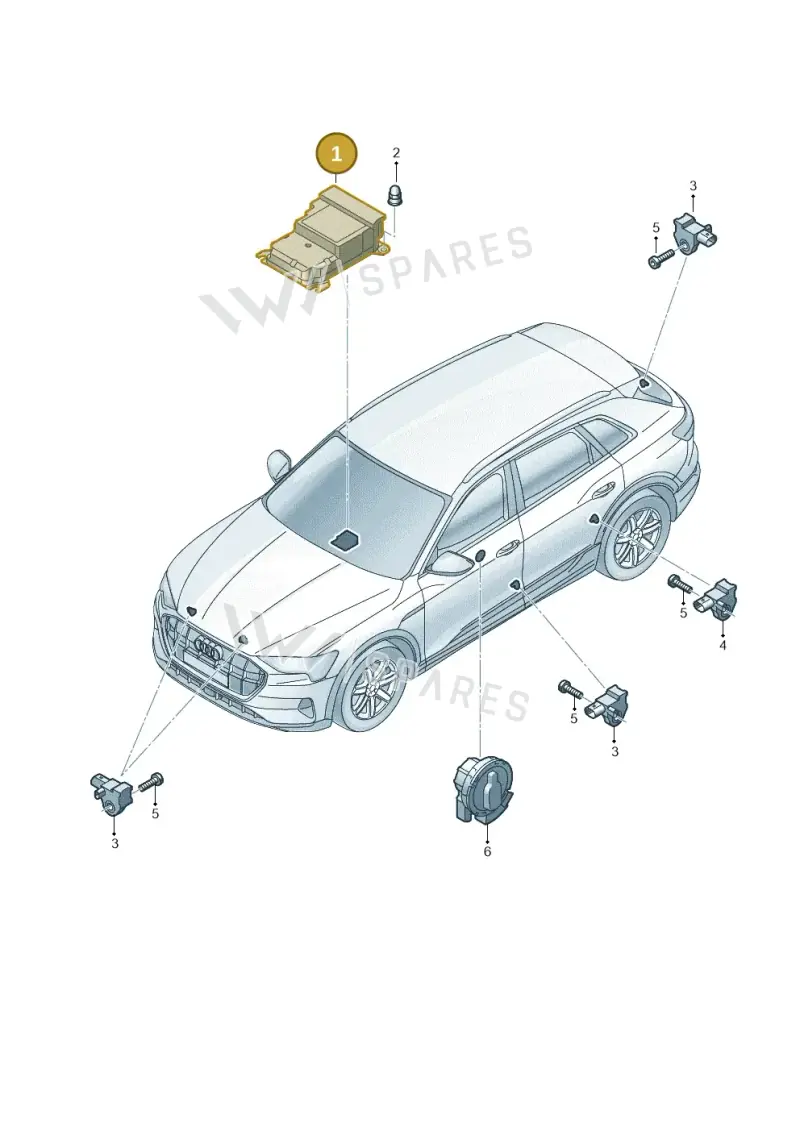 4M0959655AF — Audi Q8 e-tron (2018-2025) diagram 586959300, position 1