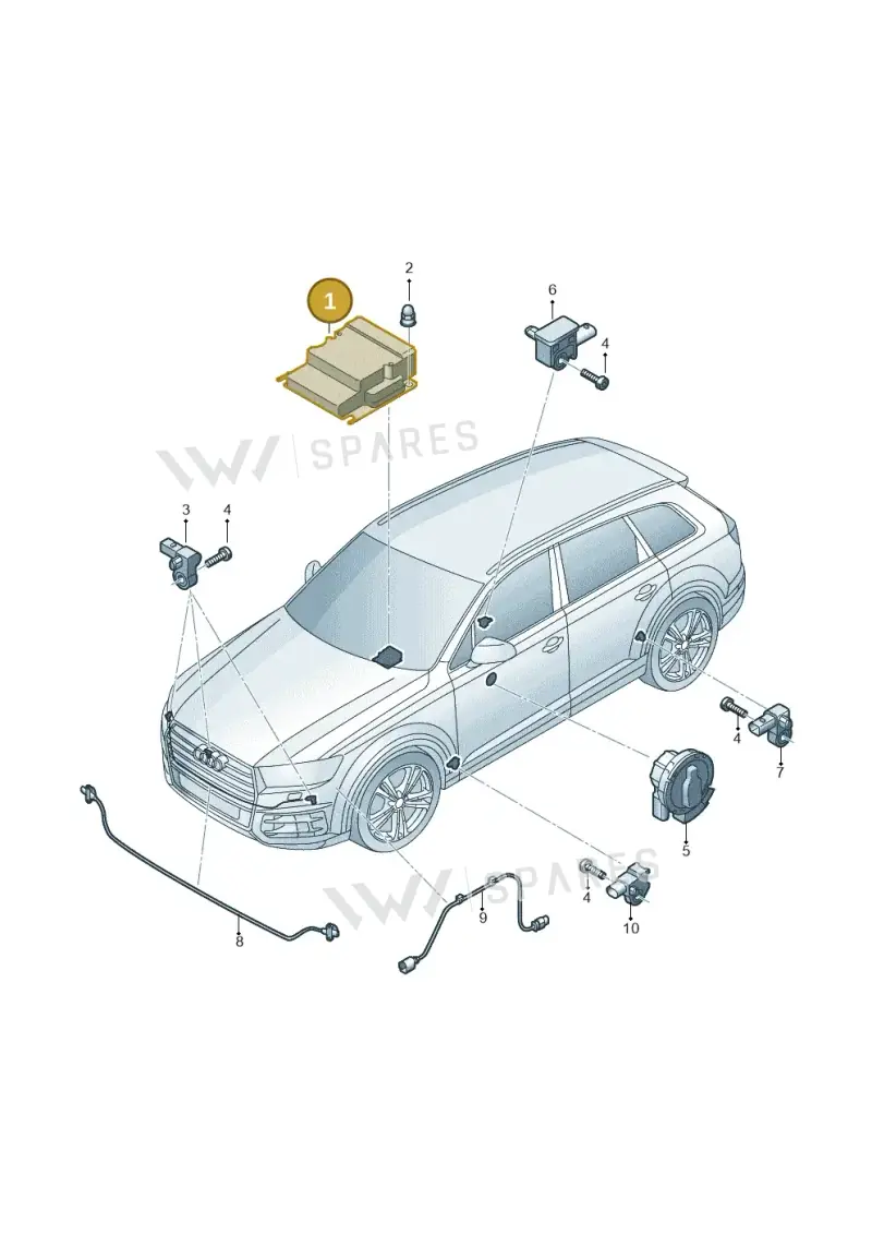 4M0959655AF — Audi Q7 (2015-2025) diagram 859959300, position 1