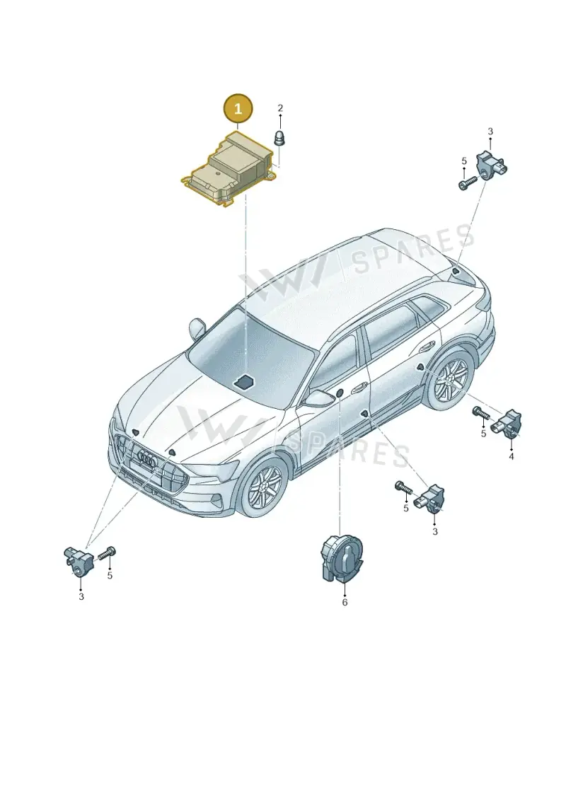 4M0959655BG — Audi Q8 e-tron (2018-2025) diagram 586959300, position 1