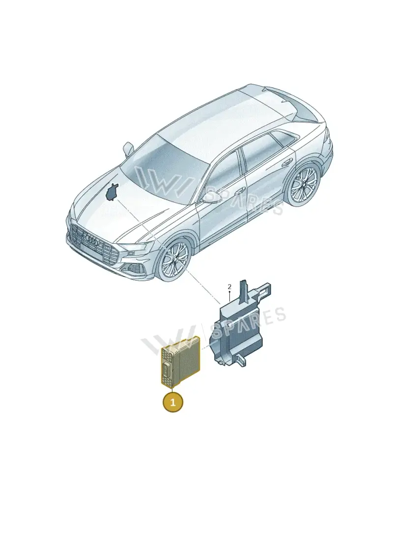 4M0965429BC — Audi Q8 Quattro 3,0 (2018-) diagram 429260800, position 1