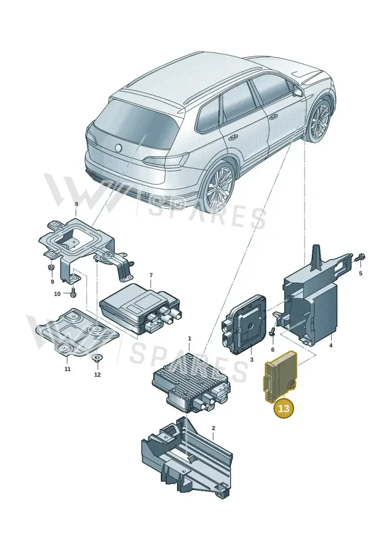 4M0965429P — Volkswagen Touareg (2017-2025) diagram 439907028, position 13