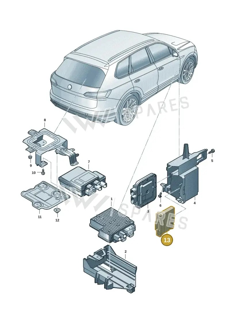 4M0965429Q — Volkswagen Touareg (2017-2025) diagram 439907028, position 13
