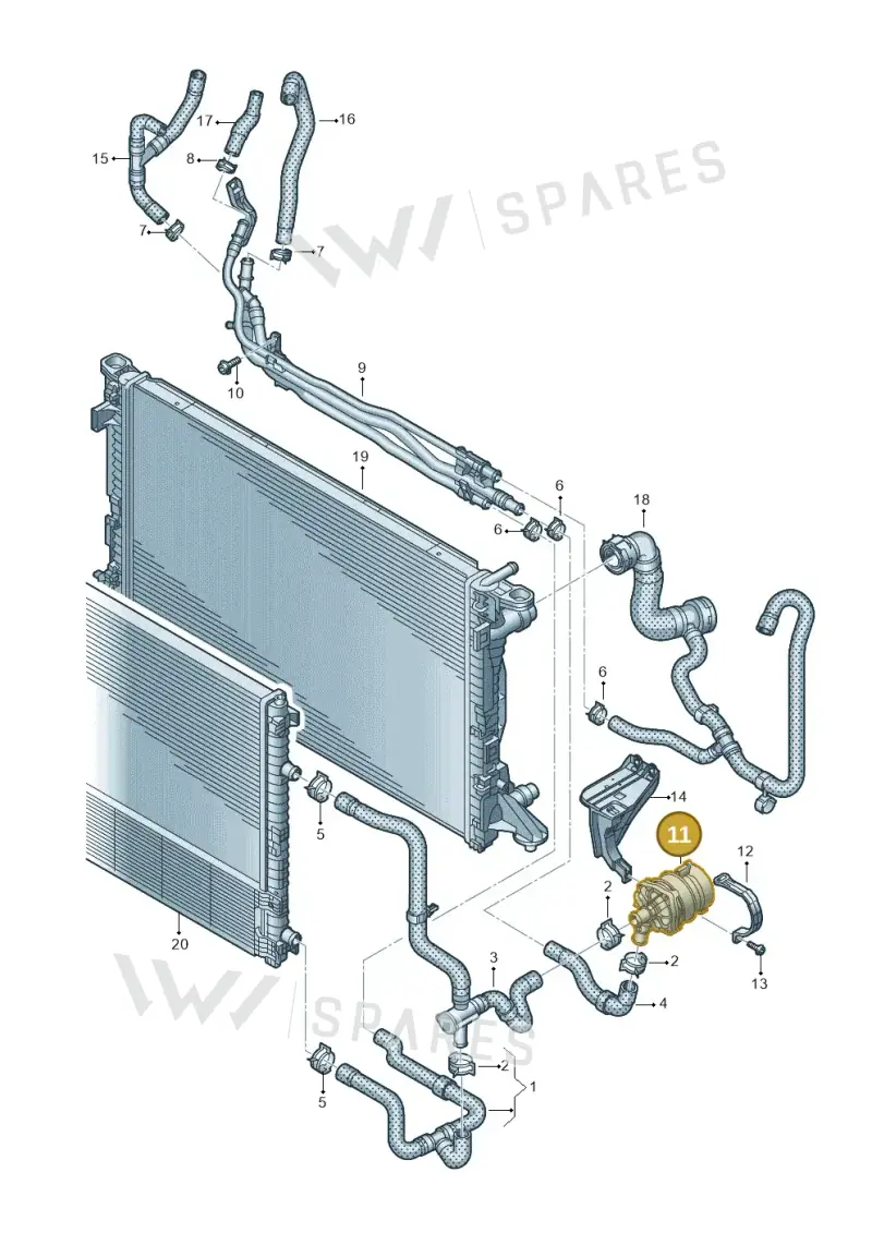 4M0965567C — Audi Q8 Quattro 3,0 (2018-) diagram 439121395, position 11