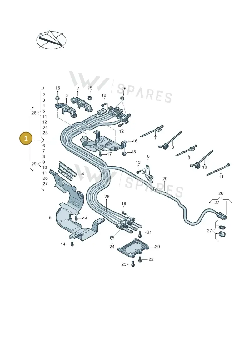 4M0971013L — Audi Q7 (2015-2025) diagram 859970100, position 1