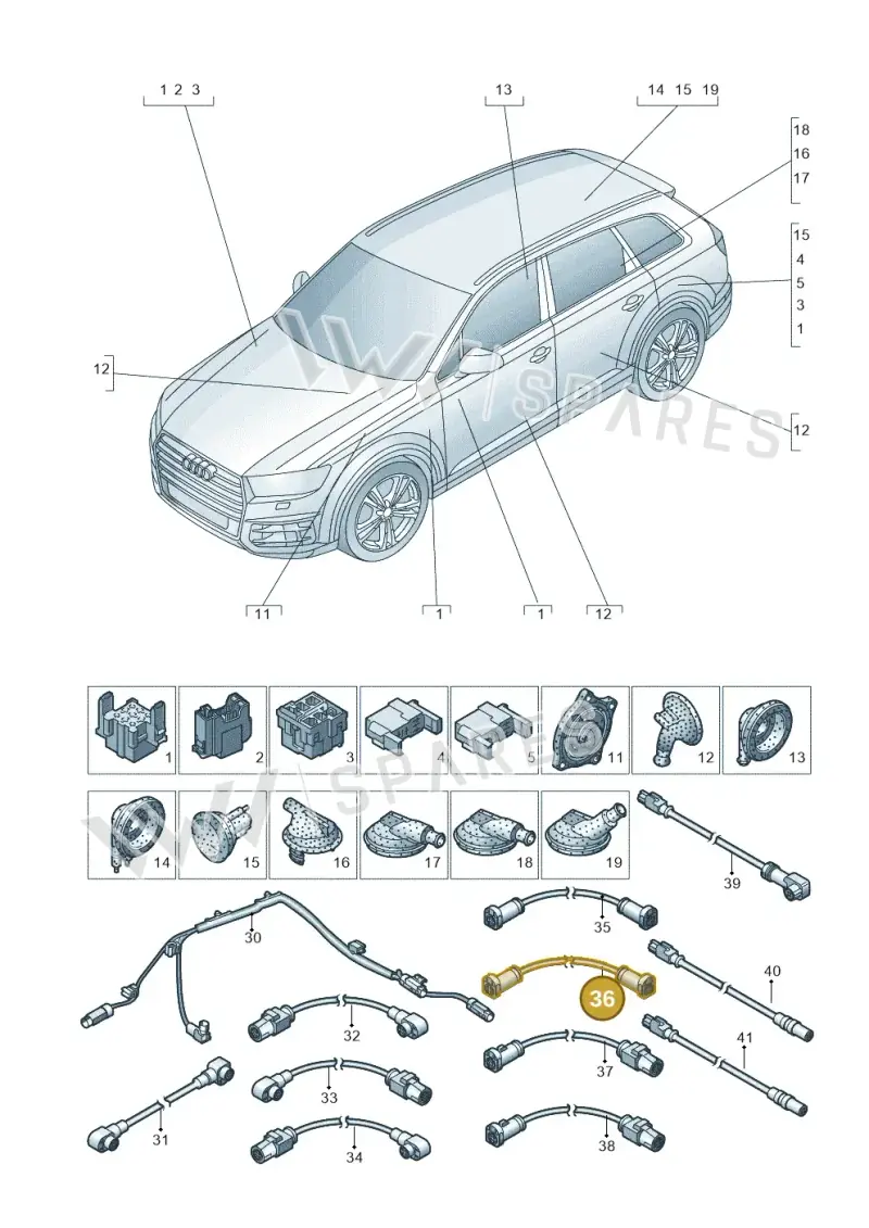 4M0971015H — Audi Q7 (2015-2025) diagram 859971780, position 36